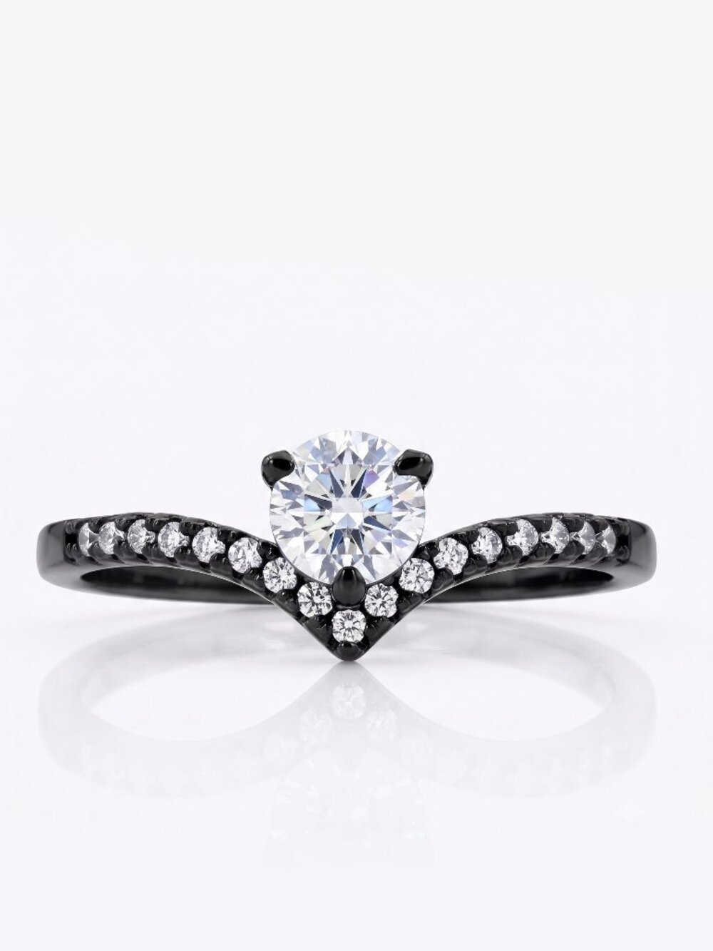 Black Gold ring, size 10, 925 Sterling Silver